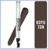 Maybelline New York Brow Lift Stick 04 Deep Brow Asansörlü Çift Taraflı Fırçalı Kalın Uçlu Kaş Kalemi Kahverengi