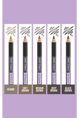 Maybelline New York Express Brow Shaping Fırçalı Kalın Uçlu Kaş Kalemi Kahverengi