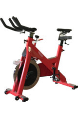 Athletic Profesyonel 120 kg Kapasiteli Koltuklu Manyetik Dikey Kondisyon Bisikleti Kırmızı