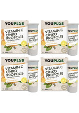 Youplus Vitamin C Çinko Propolis Portakallı Yetişkin 4x20 Adet