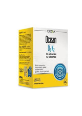 Ocean D3K2 Çocuk Yetişkin Mineral 20 ml