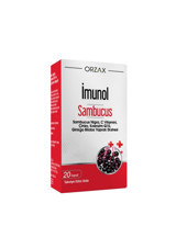 Orzax Imunol Sambucus Karamürverli Yetişkin Mineral 20 Adet