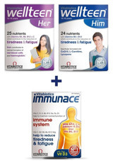 Vitabiotics Wellteen Him + Wellteen Her + Immunace + Sağlıklı Gençlik Paketi Vitamin Mineral