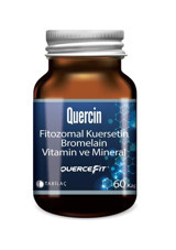 Quercin Fitozomal Kuersetin Bromelain Vitamin Ve Mineral Yetişkin Mineral 60 Adet