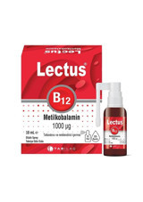 Tabilaç Lectus Metilkobalamin B12 Yetişkin Mineral 10 ml