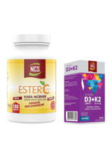 Ncs Ester C Kara Mürver Turunçgil Yetişkin 180 Adet + Ncs Vitamin D3 K2