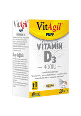 Allergo Vitagil Puff Vitamin D3 400Iu Yetişkin 20 ml
