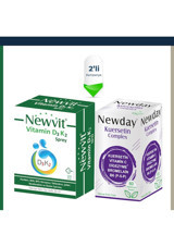 Newvit Vitamin D3 K2 Yetişkin Mineral 30 ml + Newday Kuersetin