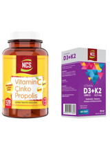 Ncs Vitamin C Çinko Propolis Yetişkin 120 Adet + Vitamin D Ncs Vitamin D3