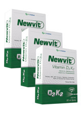 Newvit Vitamin D3K2 Yetişkin 3x30 ml
