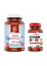 Ncs Shark Cartilage Köpek Balığı Kıkırdağı Yetişkin 120 Adet + Nevfix Vitamin D120 Tablet