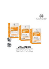Naturalnest Vitamin B12 Yetişkin 3x60 Adet