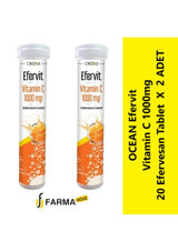 Orzax Efervit Vitamin C Portakal Çocuk Yetişkin 2x20 Adet