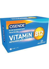 Osende Metilkobalamin Vitamin B12 Yetişkin 60 Adet