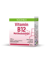 Voonka Vıtamın B12 Metılkobalamın Vanilyalı Yetişkin Mineral 20 ml