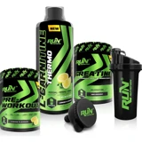 Run Nutrition Limon Aromalı L-Karnitin 1000 ml Sıvı + Pre-Workout + Kreatin + Shaker