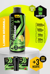 Run Nutrition Limon Aromalı L-Karnitin 1000 ml Sıvı + Shaker + Whey Protein Tek Kullanımlık 2 Adet