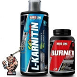 Hardline Nutrition Yeşil Elma Aromalı L-Karnitin 1000 ML Sıvı + Burner 120 Kapsül