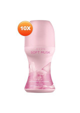 Avon Soft Musk Pudrasız Ter Önleyici Antiperspirant Roll-On Kadın 10x50 ml