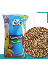 Vivid Bird Premium Kabuklu Karışık Vitaminli Muhabbet Kuşu Yemi 1 kg