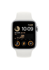 Apple Watch SE 2 Apple Uyumlu WatchOS Su Geçirmez 44 mm Silikon Kordon Kare Unisex Akıllı Saat Beyaz
