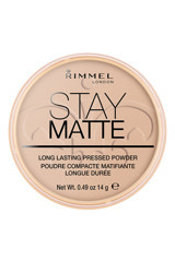 Rimmel London Stay Matte 005 Silky Beige Tüm Ciltler İçin Yağsız Mineralli Mat Kompakt Pudra Orta