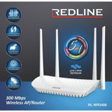 Redline RL-WR3400 2.4 GHz 300 Mbps Single Band Router