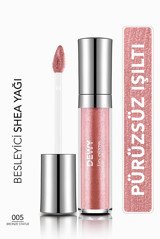 Flormar Dewy Lip Glaze 005 Bronze Statue Nemlendiricili Dudak Parlatıcısı Pembe