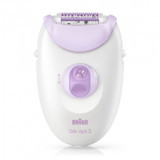 Braun Silk Epil 3 3170 Bacak İçin 20 Cımbızlı Kablolu Işıklı Epilasyon Aleti Mor