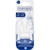 Mamajoo No:2 M Silikon 6 Ay+ Orta Akışlı Geniş Ağızlı Biberon Emziği