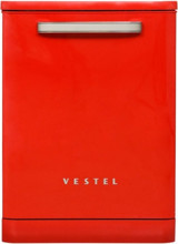 Vestel BM 5001 Retro 5 Programlı E Enerji Sınıfı 13 Kişilik Kırmızı Solo Bulaşık Makinesi