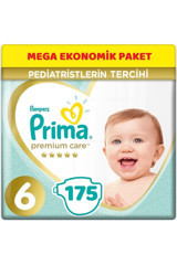 Prima Premium Care 6 Numara Cırtlı Bebek Bezi 175 Adet