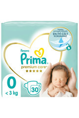 Prima Premium Care Prematüre Göbek Oyuntulu Cırtlı Bebek Bezi 30 Adet