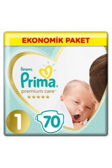 Prima Premium Care Yenidoğan Göbek Oyuntulu Cırtlı Bebek Bezi 70 Adet