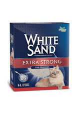 White Sand Extra Strong Topaklanan Kalın Taneli Bentonit Kedi Kumu 2x6 lt