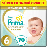 Prima Premium Care 6 Numara Cırtlı Bebek Bezi 70 Adet