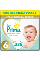 Prima Premium Care 6 Numara Cırtlı Bebek Bezi 336 Adet