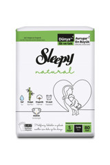 Sleepy Natural 5 Numara Organik Cırtlı Bebek Bezi 80 Adet