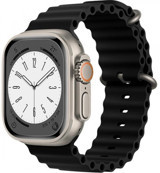 Byrist Watch 8 Ultra (MD8 Ultra Plus) Silikon Kordon Kare Unisex Akıllı Saat Siyah
