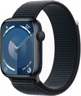 Apple Watch Series 9 Apple Uyumlu WatchOS Su Geçirmez 45 mm Örgü Kordon Kare Unisex Akıllı Saat Siyah