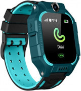 Smartberry SB/Q19 GPS Su Geçirmez 51.57 mm TPU Kordon Kare Kameralı Çocuk Akıllı Saat Yeşil