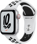 Apple Watch Nike SE Cellular Apple Uyumlu WatchOS Su Geçirmez 40 mm Silikon Kordon Kare Unisex Sim Kartlı Akıllı Saat Beyaz