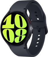 Samsung Galaxy Watch 6 (SM-R940) Android Wear Su Geçirmez 44.4 mm Silikon Kordon Daire Tansiyon Ölçen Unisex Akıllı Saat Siyah