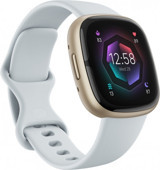 Fitbit Sense 2 Silikon Kordon Kare Unisex Akıllı Saat Beyaz