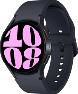 Samsung Galaxy Watch 6 (SM-R930) Android Wear Su Geçirmez 40.4 mm Silikon Kordon Daire Tansiyon Ölçen Unisex Akıllı Saat Siyah