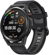 Huawei Watch GT Runner HarmonyOS Su Geçirmez 46.4 mm Silikon Kordon Daire Unisex Akıllı Saat Siyah