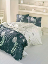 Komfort Home Ranforce Kışlık 160 x 220 cm Yaprak Tek Kişilik Nevresim Takımı Yeşil