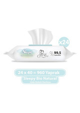 Sleepy Bio Natural 40 Yaprak 24'lü Paket Islak Mendil