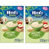 Hero Baby Tahıllı Elmalı Tahıllı Kaşık Maması 2x200 gr