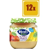 Hero Baby Tahılsız Glutensiz Elmalı Muzlu Kavanoz Maması 12x125 gr